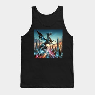 Neon Drake: Guardian of the Future Metropolis Tank Top